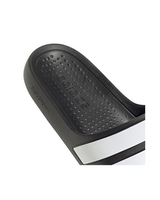 Adidas White Adilette Flow Slide Sandal for men