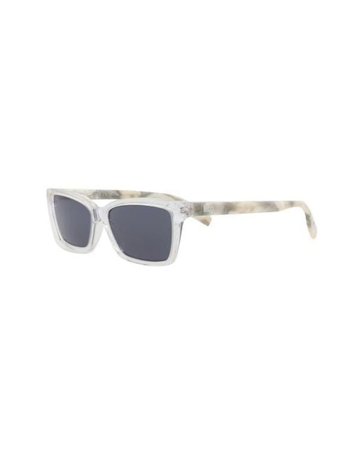 McQ Alexander McQueen Blue 51Mm Core Rectangular Sunglasses
