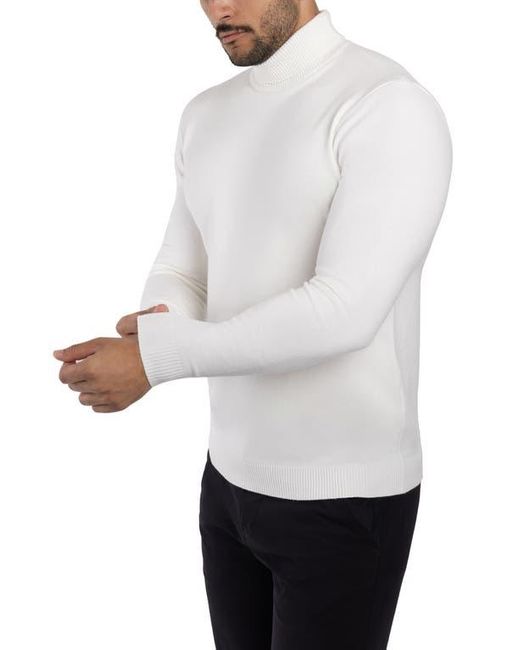 Xray Jeans White Turtleneck Pullover Sweater for men