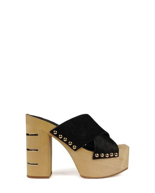 Zigi Black Tabitha Platform Slide Sandal