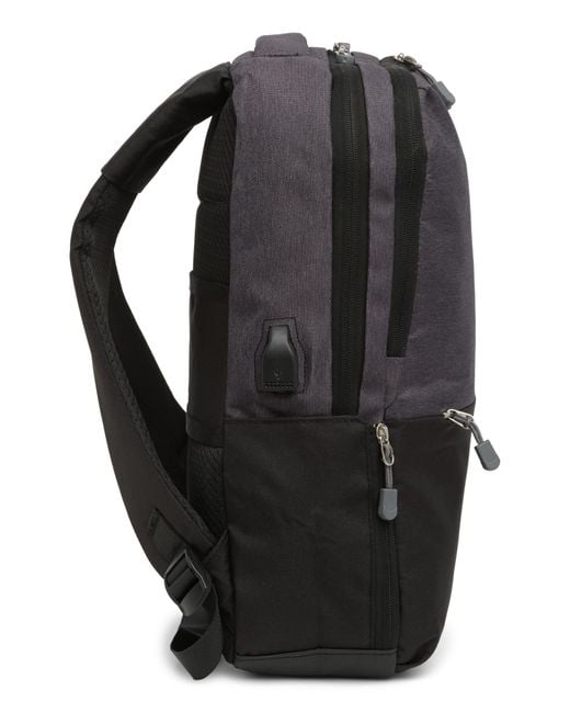 Duchamp Black Colorblock Backpack for men