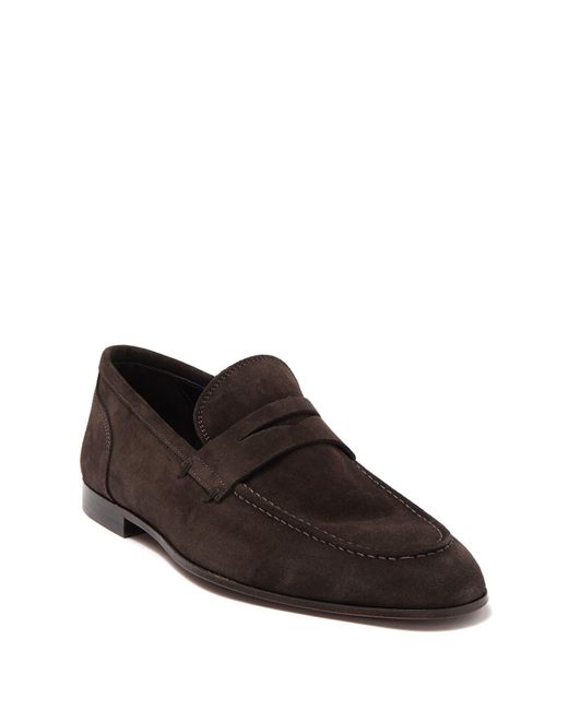 Deville Leather Penny Loafer In Congo 