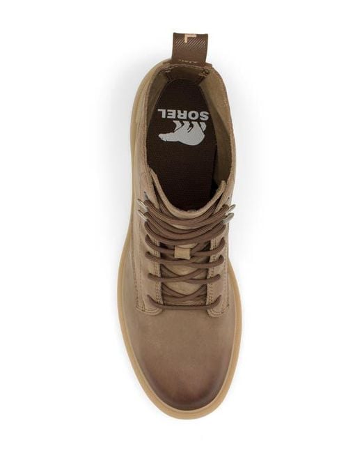 Sorel Brown Hi-Line Waterproof Lace-Up Boot
