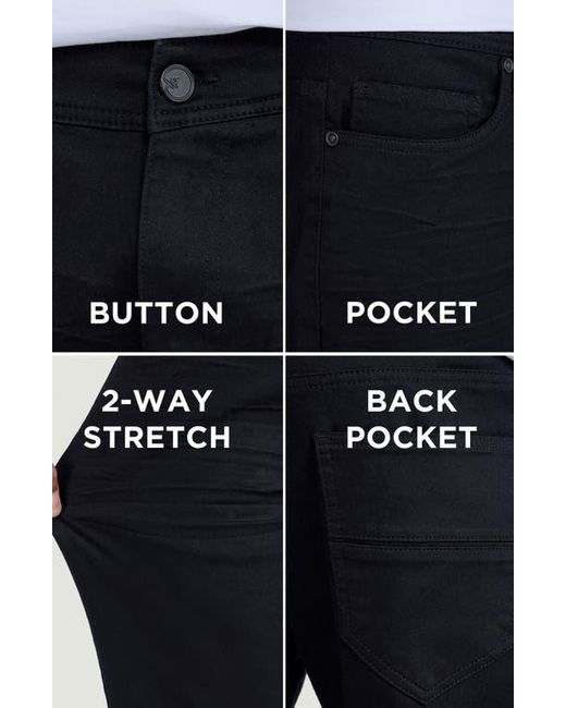 Xray Jeans Black Classic Twill Skinny Jeans for men