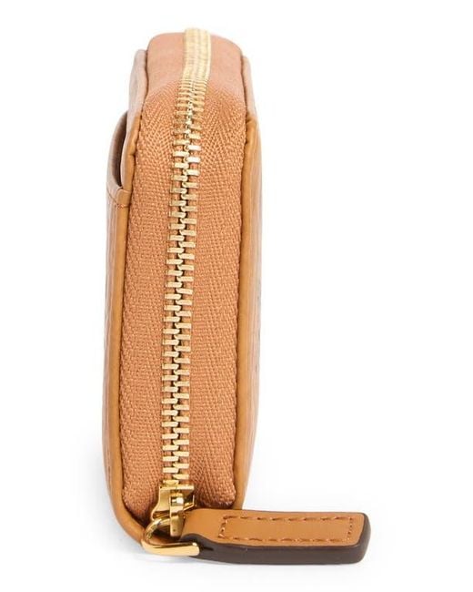 MCM Metallic Aren Zip Wallet