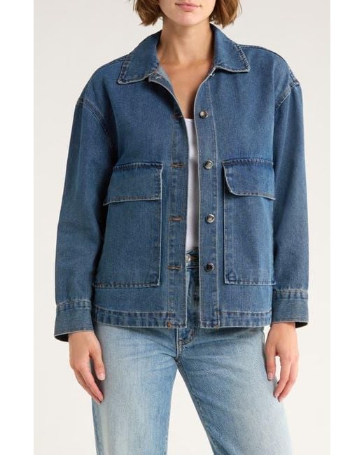 Vigoss Blue Oversize Denim Shacket