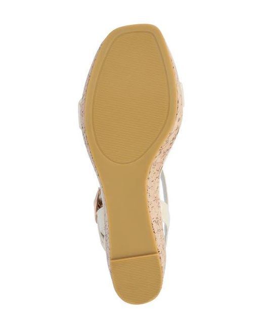 Journee Collection Metallic Matildaa Tru Comfort T-Strap Platform Wedge Sandal