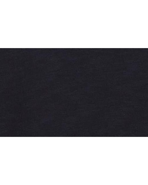 Vince Black Johnny Collar Long Sleeve Knit Top for men