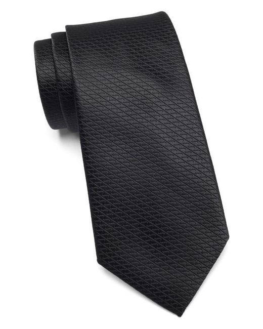 Tom Baine Black Wavy Texture Tie for men