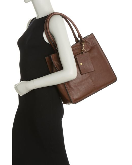 Lucky Brand Gigi Leather Tote in Black Lyst