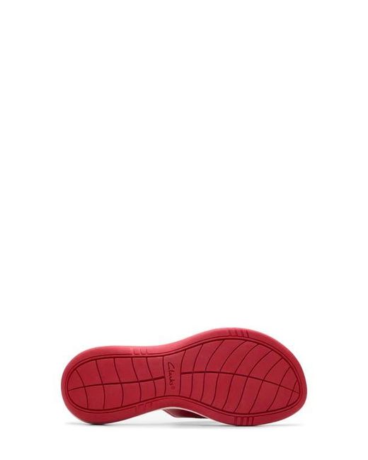Clarks Pink Clarks Sunmaze Loop Thong Sandal