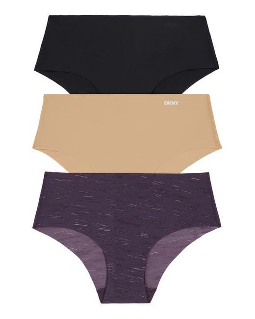 DKNY Purple Litewear Cut Anywear 3-Pack Hipster Panties