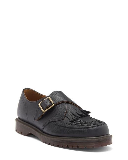 Dr. Martens Black Ramsey Kiltie Monk Strap Loafer for men