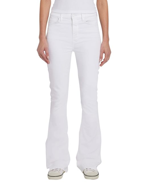 Seven7 White Ultra High Waist Bootcut Jeans