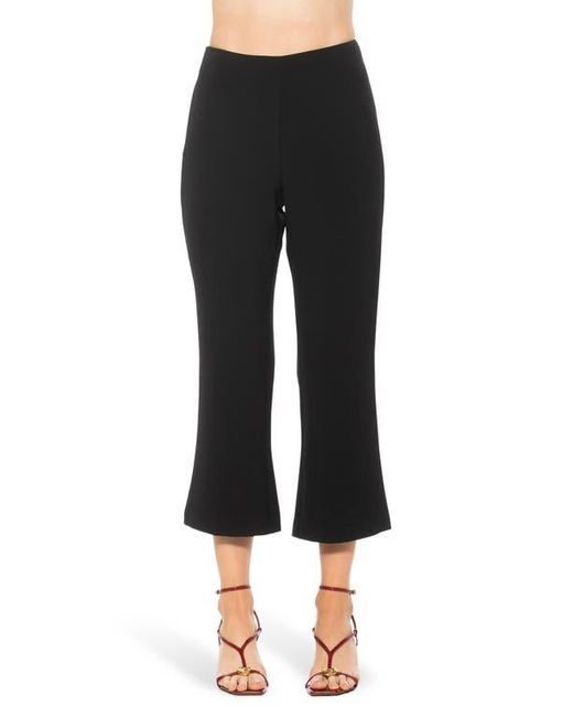 Alexia Admor Black Quinn Flared Cropped Pants