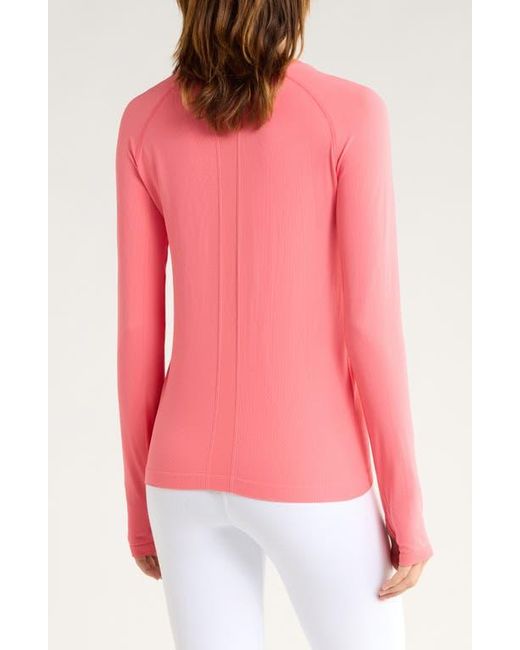 90 Degrees Pink Zaia Long Sleeve Active Top