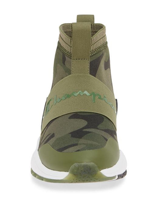 champion sock sneakers green