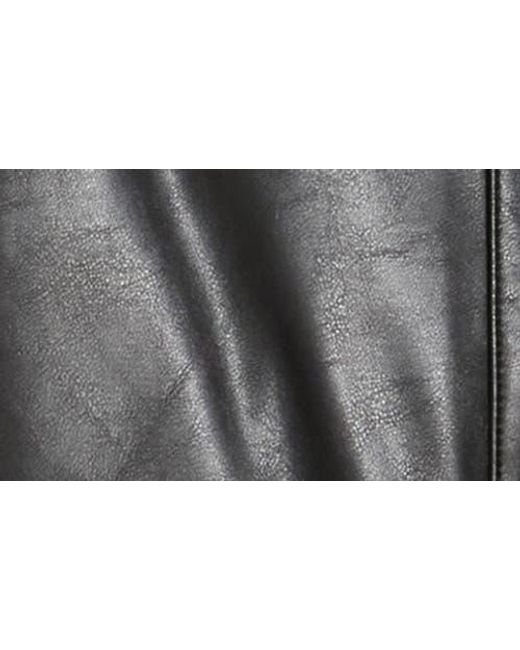 Rag & Bone Gray Faux Leather Skirt