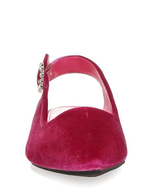 LONDON RAG Red Dolan Slingback Flat