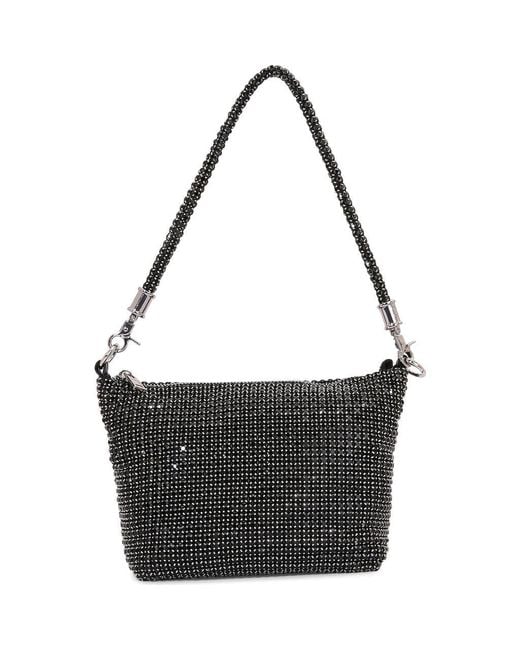 BERNESS Black Rhinestone Shoulder Bag