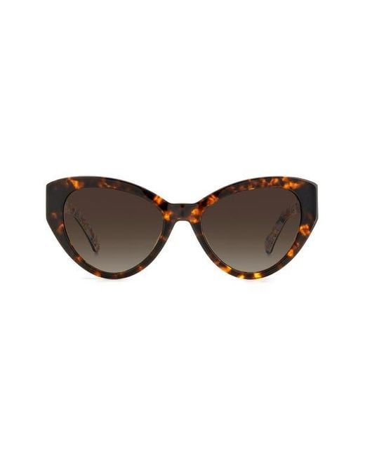 Kate Spade Brown Paisleigh 55mm Gradient Cat Eye Sunglasses