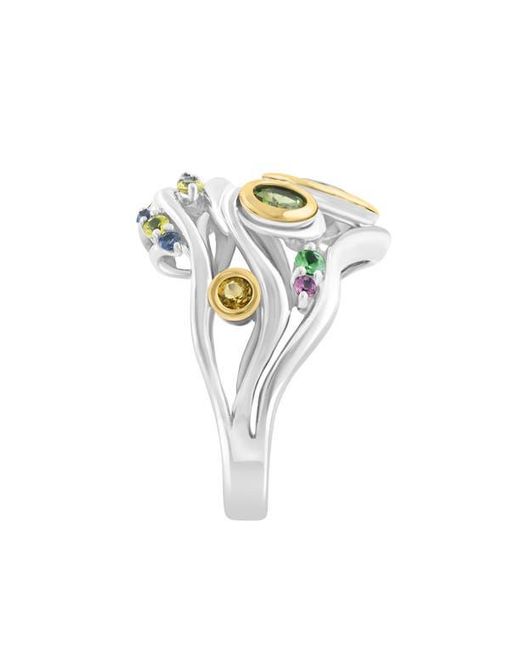 Effy Metallic Bezel Set Gemstone Cluster Ring