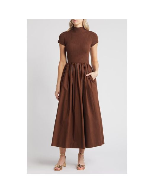earrings for bodycon dress AKIRA Reyna Mini | Brown Complete with a stretchy Bridesmaid Gown Old Rose Size:XXX-Large Dress Sneakers