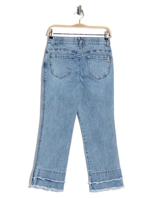 Democracy Blue Double Layer Flare Jeans