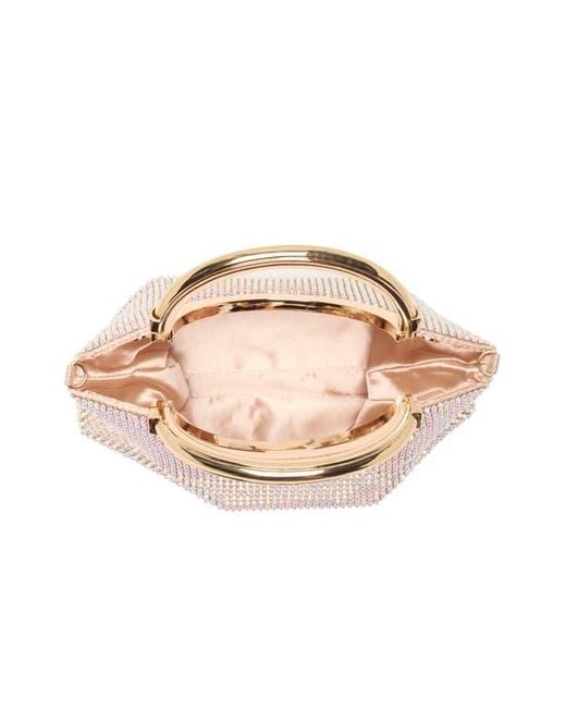 Jessica Mcclintock Multicolor Zinia Crystal Mesh Ring Top Handle Bag