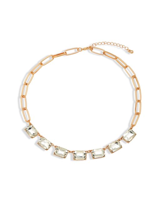 Nordstrom White Cubic Zirconia Collar Necklace