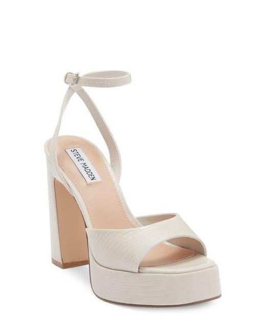 Steve Madden Natural Kymmee Platform Pump
