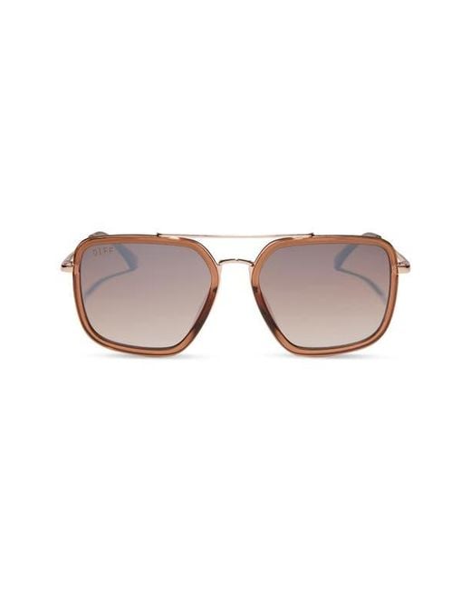 DIFF Brown Jesse Navigator Sunglasses