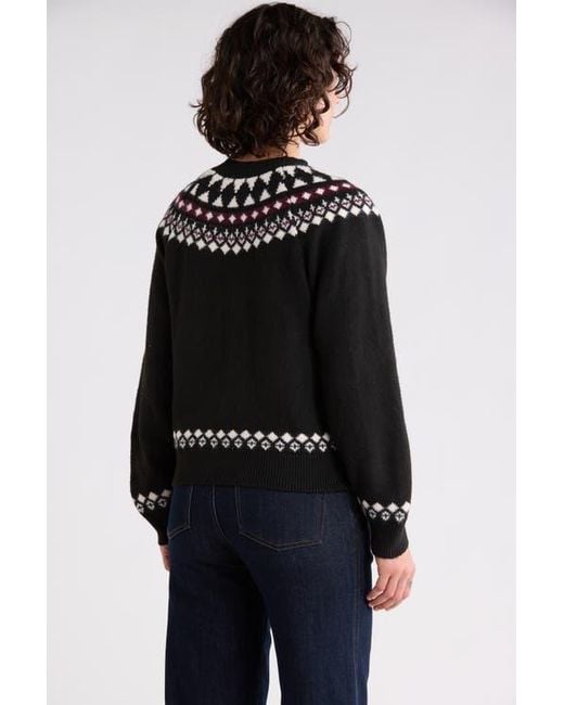 Sanctuary Black Fair Isle Cardigan