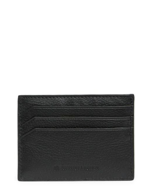 Johnston & Murphy Black Weekend Leather Cardholder for men