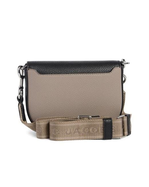 Marc Jacobs Black The Small Signet Turnlock Colorblock Saddle Bag