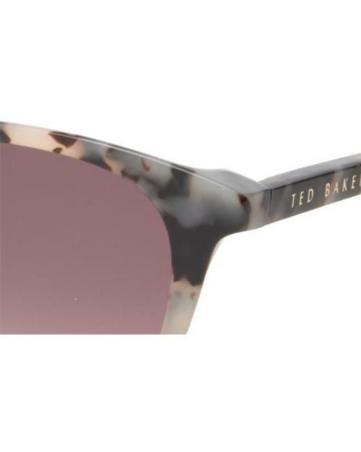 Ted Baker Multicolor 51Mm Gradient Modified Round Sunglasses