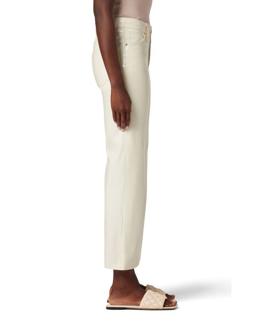Hudson Natural Rosie Coated High Waist Ankle Wide Leg Pants