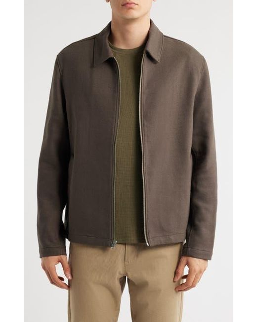 Vince Brown Zip-Up Jacket for men
