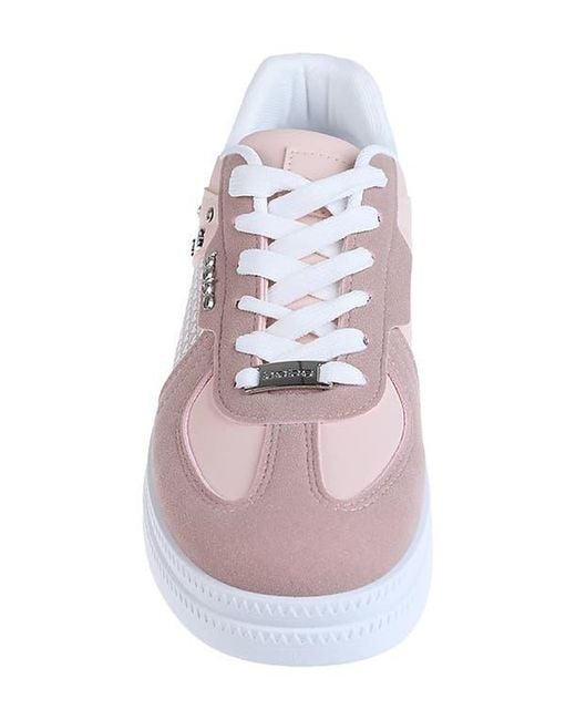 Bebe Pink Novel Low Top Sneaker