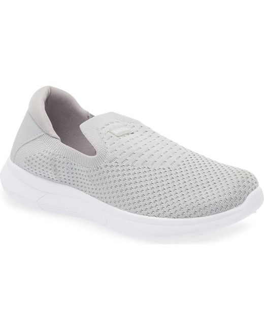 Danskin Gray Textured Knit Slip-On Sneaker