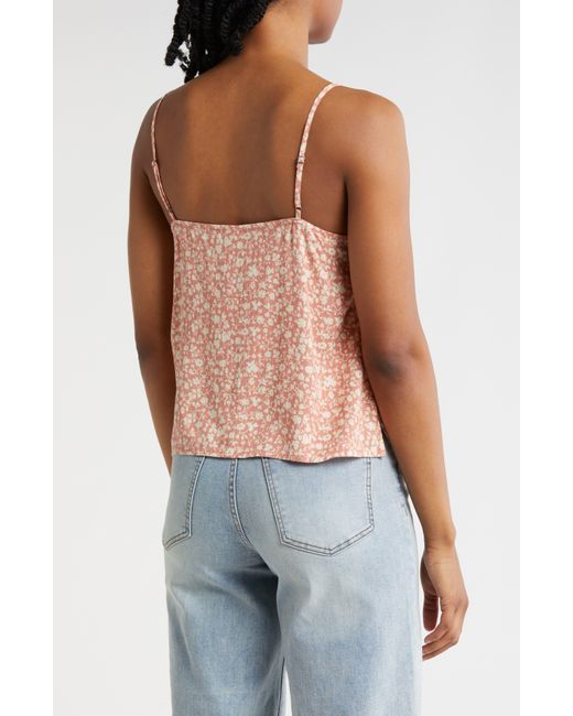 Melrose and Market Blue Lace Trim Camisole