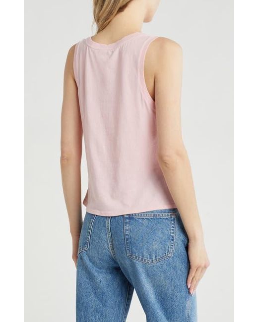 Melrose and Market Pink Twist Front Tank Top