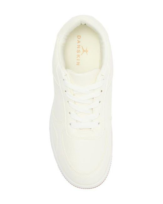 Danskin White Two-Toned Court Sneaker