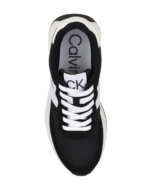 Calvin Klein White Hallie Wedge Sneaker