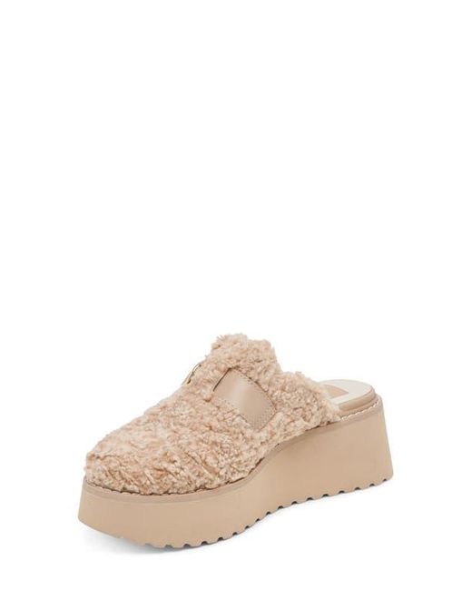 Dolce Vita Natural Lelani Faux Fur Mule