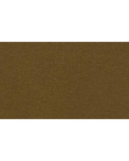 Rag & Bone Green Essie Long Sleeve Ribbed Crop T-Shirt