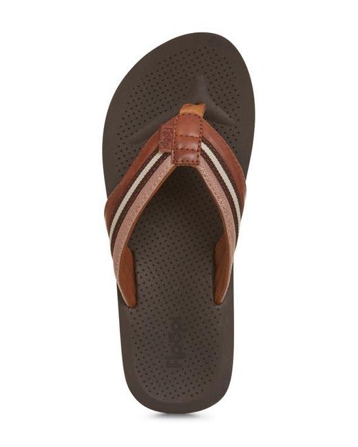 FLOOPI Brown James Canvas Flip Flop for men