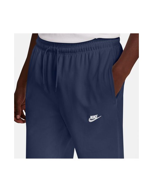 Nike Blue Club Knit Joggers for men