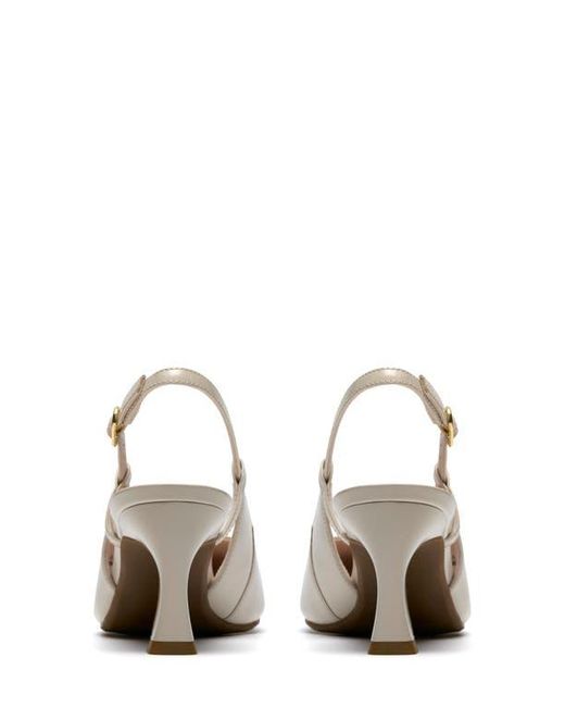 Clarks White Tammitha Slingback Pump