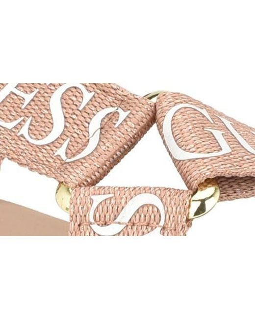 Guess Pink Avin Platform Sandal